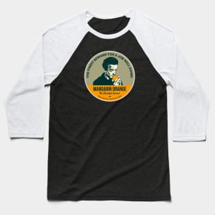 Mandarin Orange Label Baseball T-Shirt